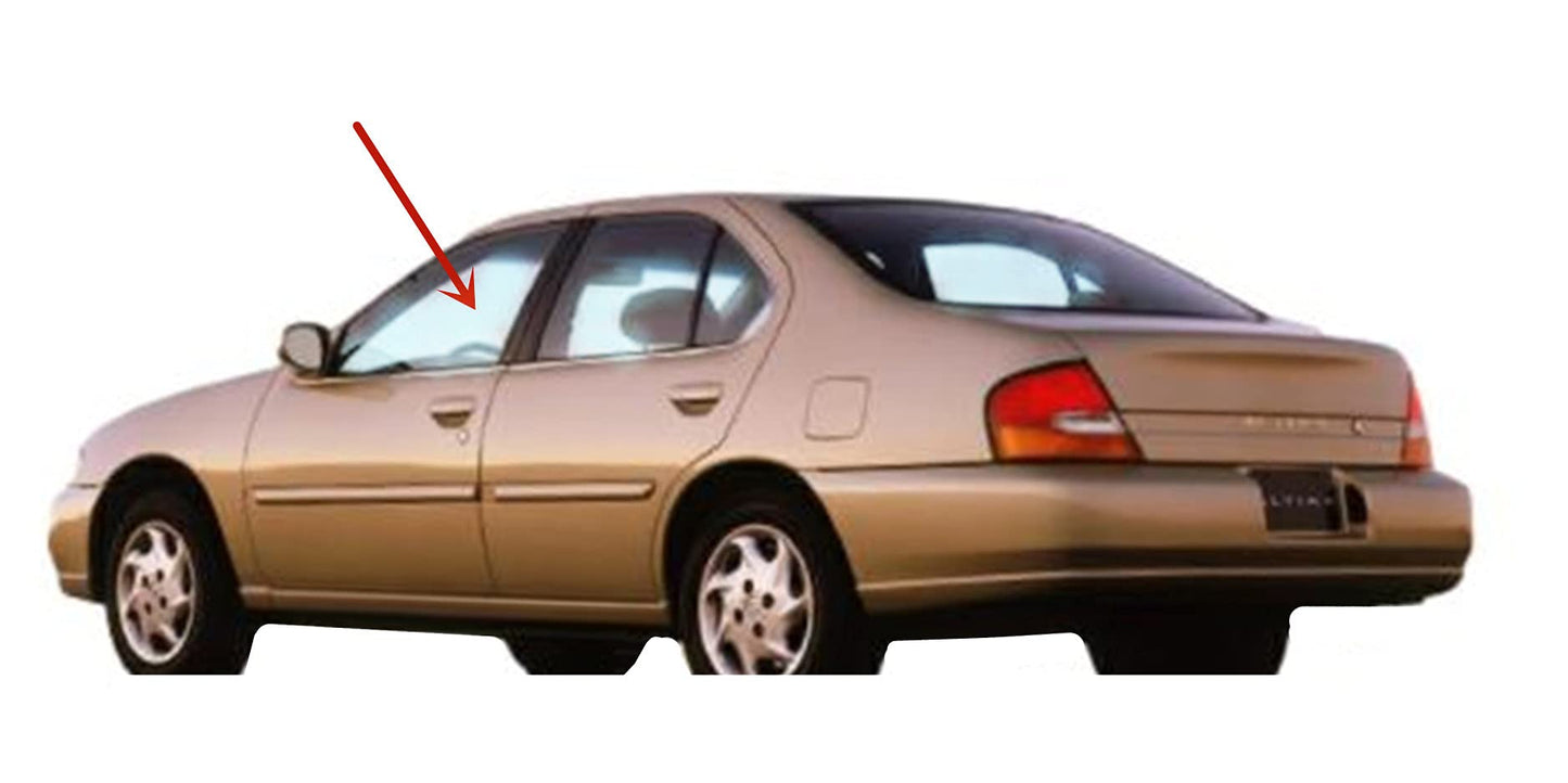 Driver Left Side Front Door Window Door Glass Compatible with Nissan Altima 4 Door Sedan 1998-1999 Models