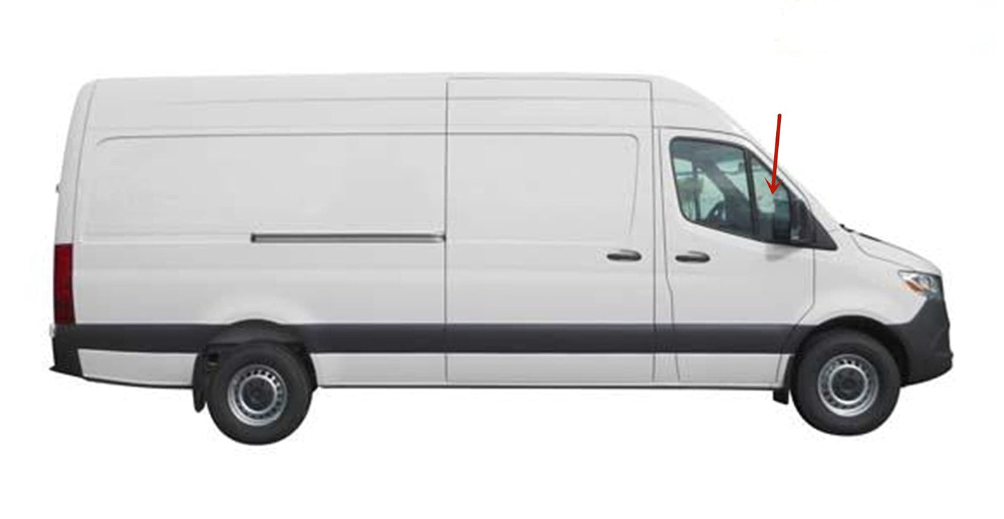 Passenger Right Side Front Vent Window Vent Glass Compatible with Dodge Sprinter/Mercedes-Benz Sprinter/Freightliner Sprinter 2007-2018 Models