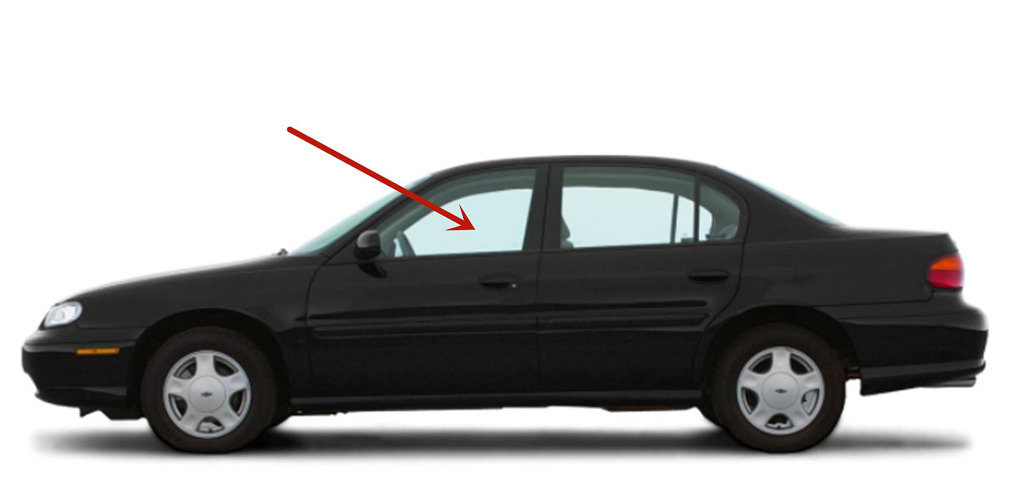 Driver Left Side Front Door Window Door Glass Compatible with Oldsmobile Cutlass 1997-1999 Models/Chevrolet Malibu 1997-2003 Models/Chevrolet Classic 2004-2005 Models