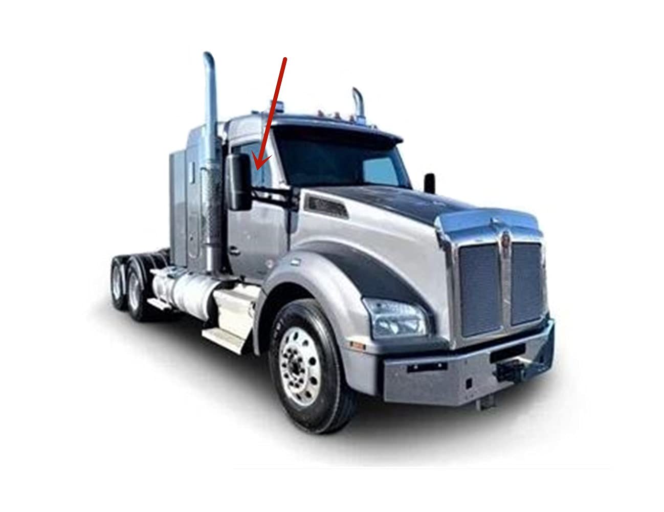 Passenger Right Side Front Door Window Door Glass Compatible with Kenworth T680/T880 2012-2021 Models