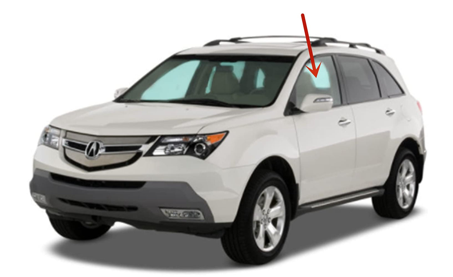 Driver Left Side Front Door Window Door Glass Compatible with Acura MDX 2007-2013 Models