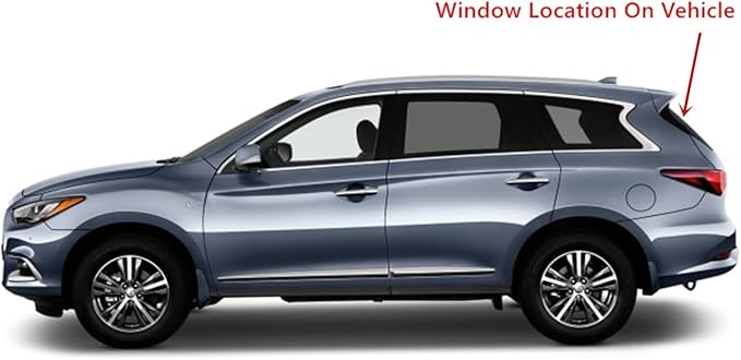 Heated Back Window Back Glass Compatible with Infiniti JX35 2013-2014 Models / QX60 2014-2015 Models
