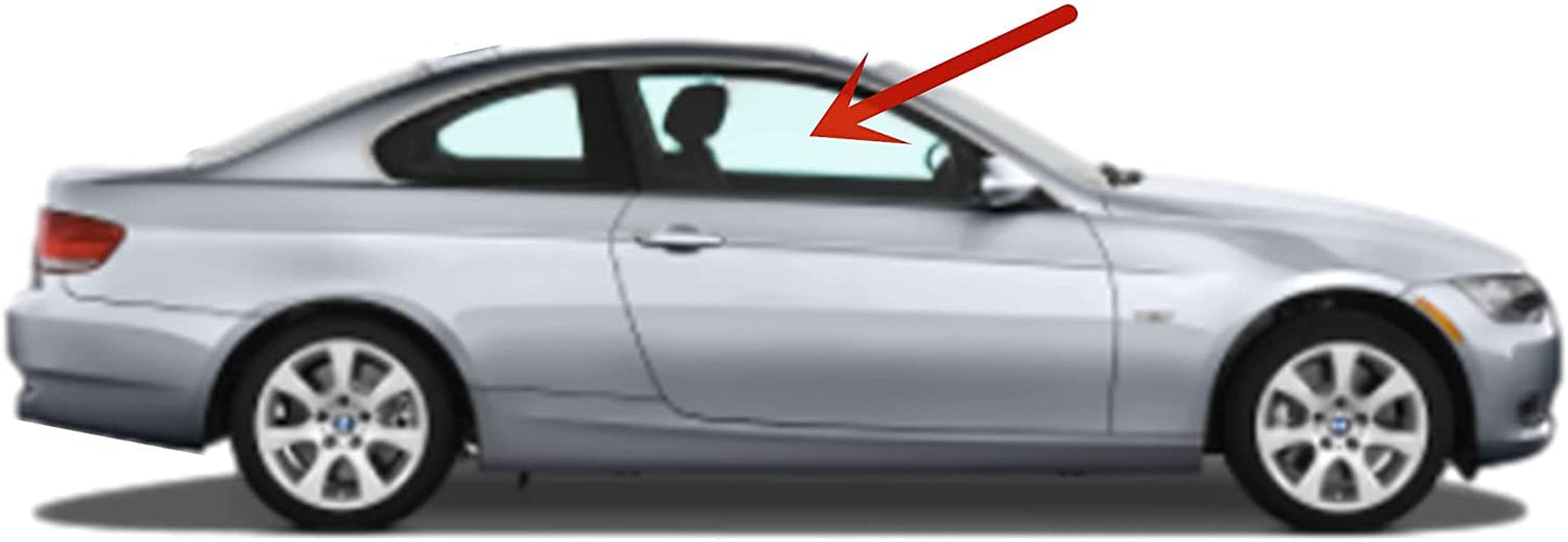Passenger Right Side Door Window Door Glass Compatible with BMW 328i 328xi 335i 335is 335xi M3 2 Door Coupe 2007-2013 Models