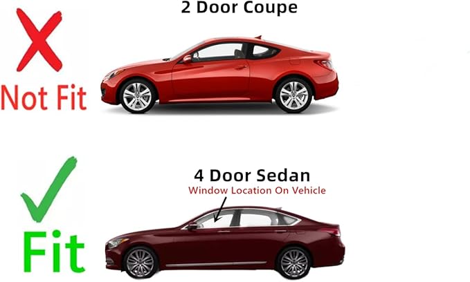 Driver Left Side Front Door Window Door Glass Compatible with Hyundai Genesis 4 Door Sedan 2015-2016 Models