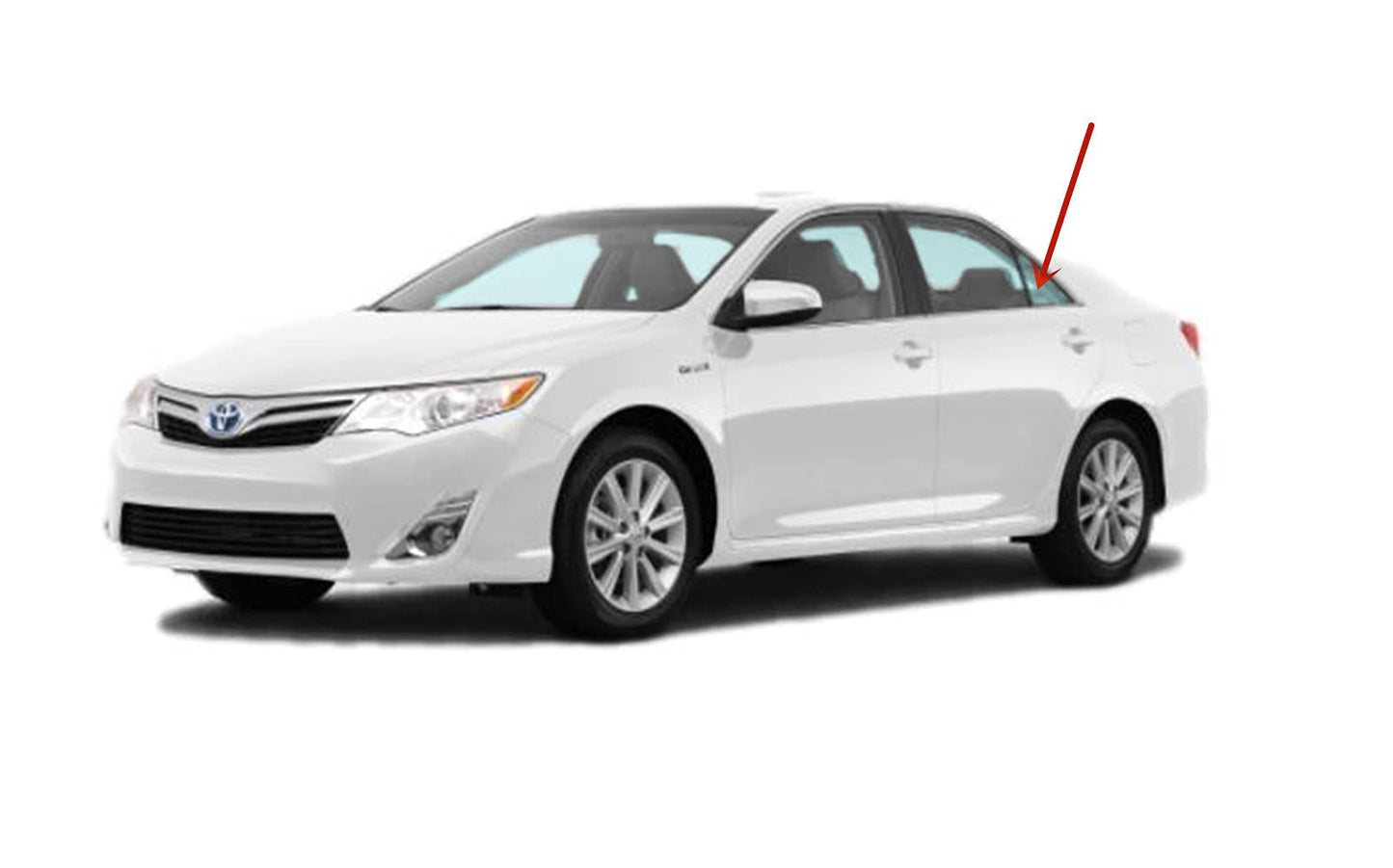 Driver Left Side Rear Vent Window Vent Glass Compatible with Toyota Camry 4 Door Sedan 2012-2014 Models