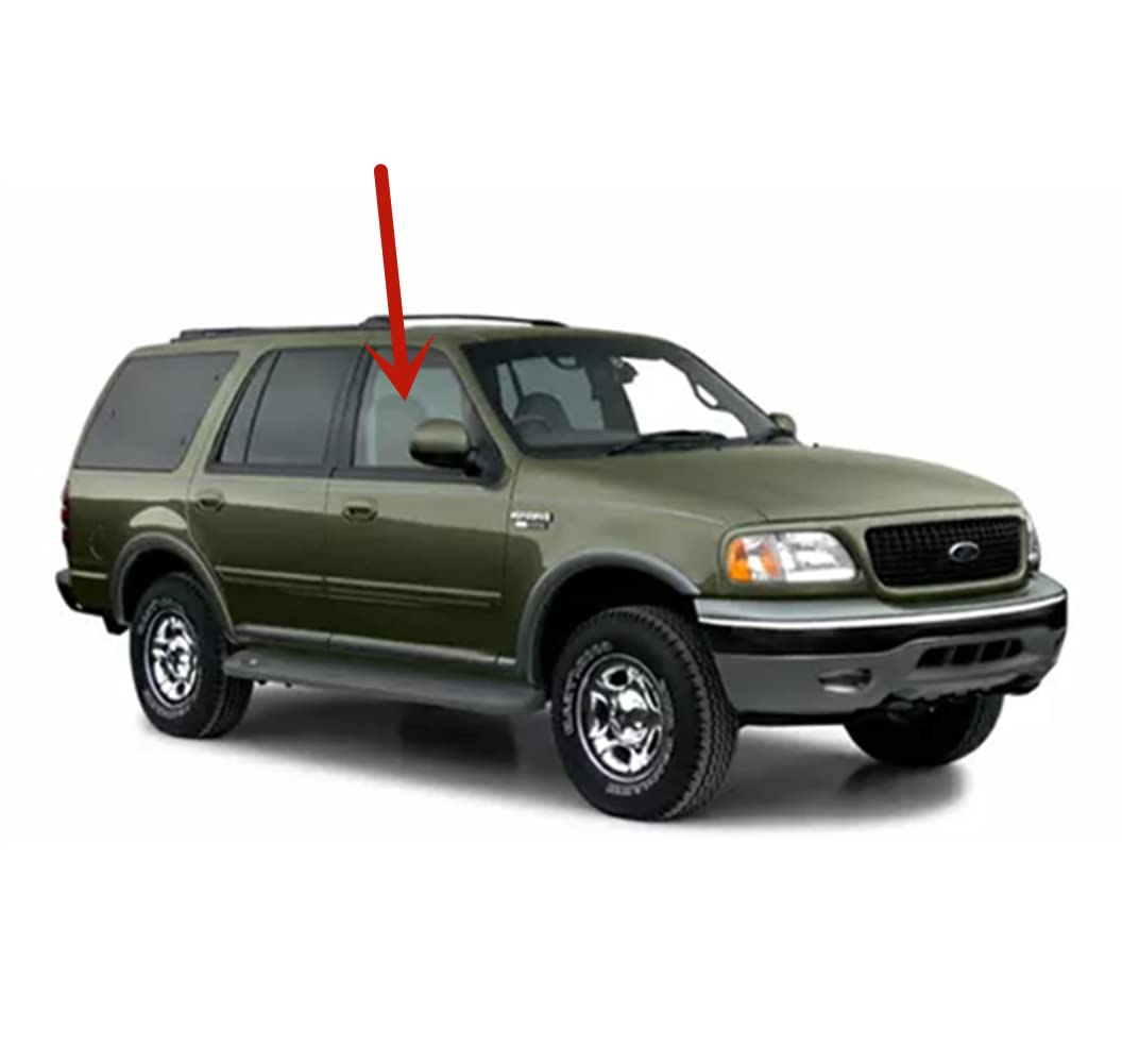 Passenger Right Side Front Door Window Door Glass Compatible with Ford Expedition/Lincoln Navigator 1997-2002 Models