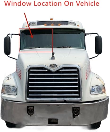 Laminated Passenger Right Side Front Windshield Glass Compatible with Mack CH600 CL600 CL700 CT713 CTP713 CX CV712 CV713 GU712 GU713 GU812 GU813 1989-2009 / CHU613 CXU613 2008-2018 / Granite 2010-2024