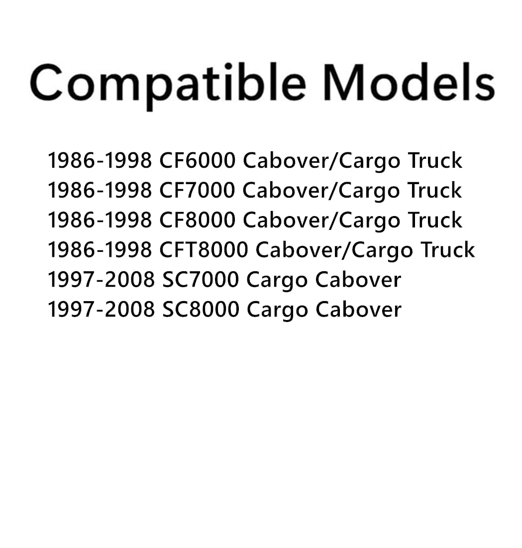 Tempered Driver Left Side Front Door Window Door Glass Compatible with Ford CF6000 CF7000 CF8000 CFT8000 1986-1998 / Sterling Trucks SC7000 SC8000 1997-2008 Cabover/Cargo Truck