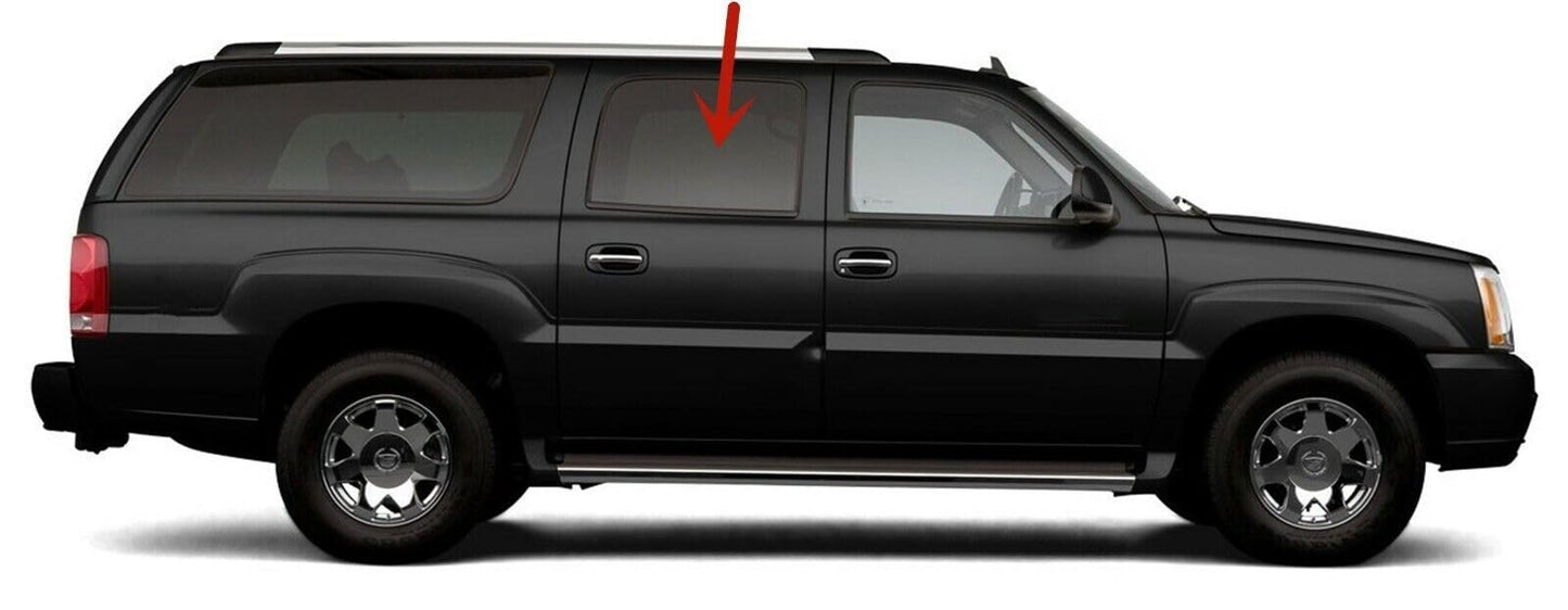 Passenger Right Side Rear Door Window Door Glass Compatible with Cadillac Escalade ESV , Escalade EXT 2003-2006 Models/ Avalanche 2002-2006 Models