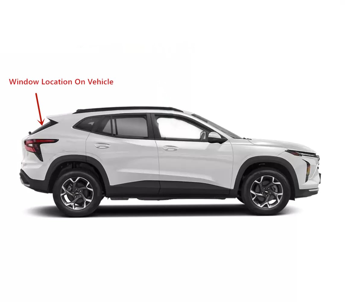 Heated Rear Back TailGate LiftGate Window Back Glass Compatible with Chevrolet Trax 2024-2025 Models