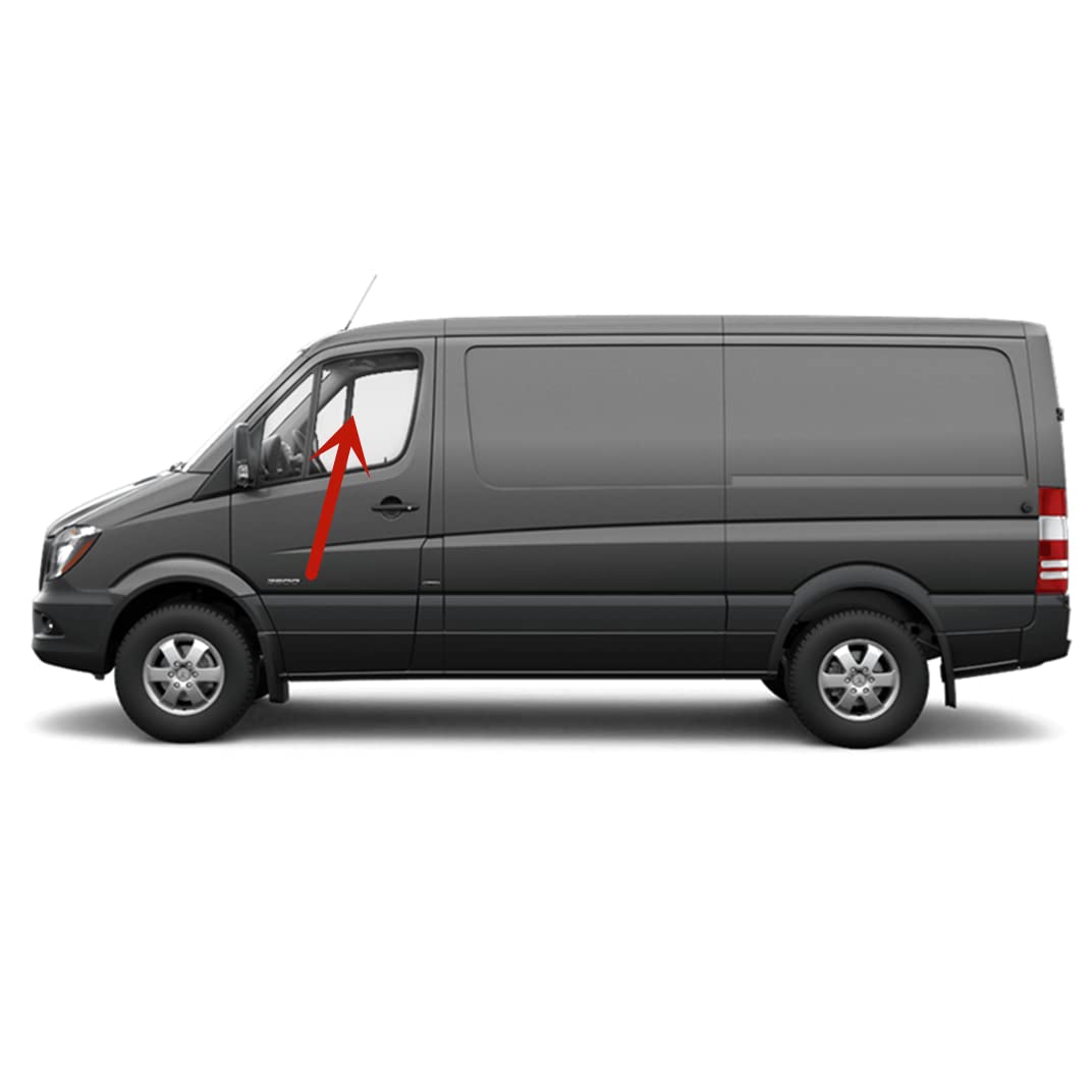 Driver Left Side Front Door Window Door Glass Compatible with Dodge Sprinter Van 2007-2010 Models