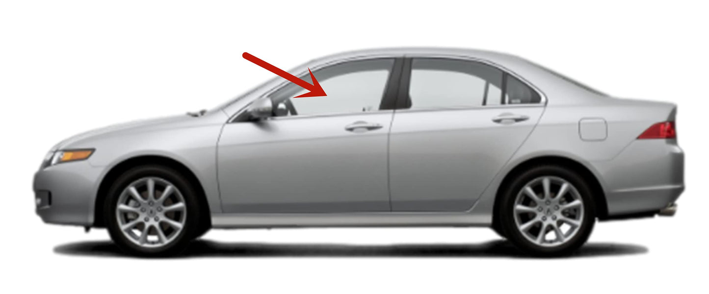 Driver Left Side Front Door Window Door Glass Compatible with Acura TSX 4 Door Sedan 2004-2008 Models