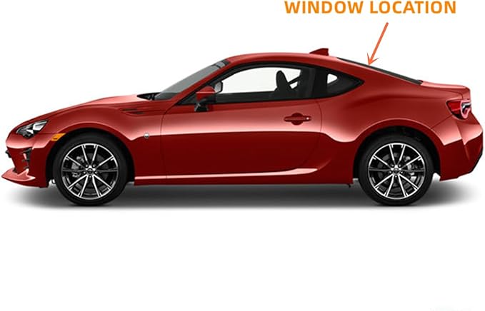 Heated Back Window Back Glass Compatible with Toyota 86 2 Door Coupe 2017-2020 Models/Subaru BRZ 2 Door Coupe 2013-2022 Models/Scion FR-S 2 Door Coupe 2013-2016 Models