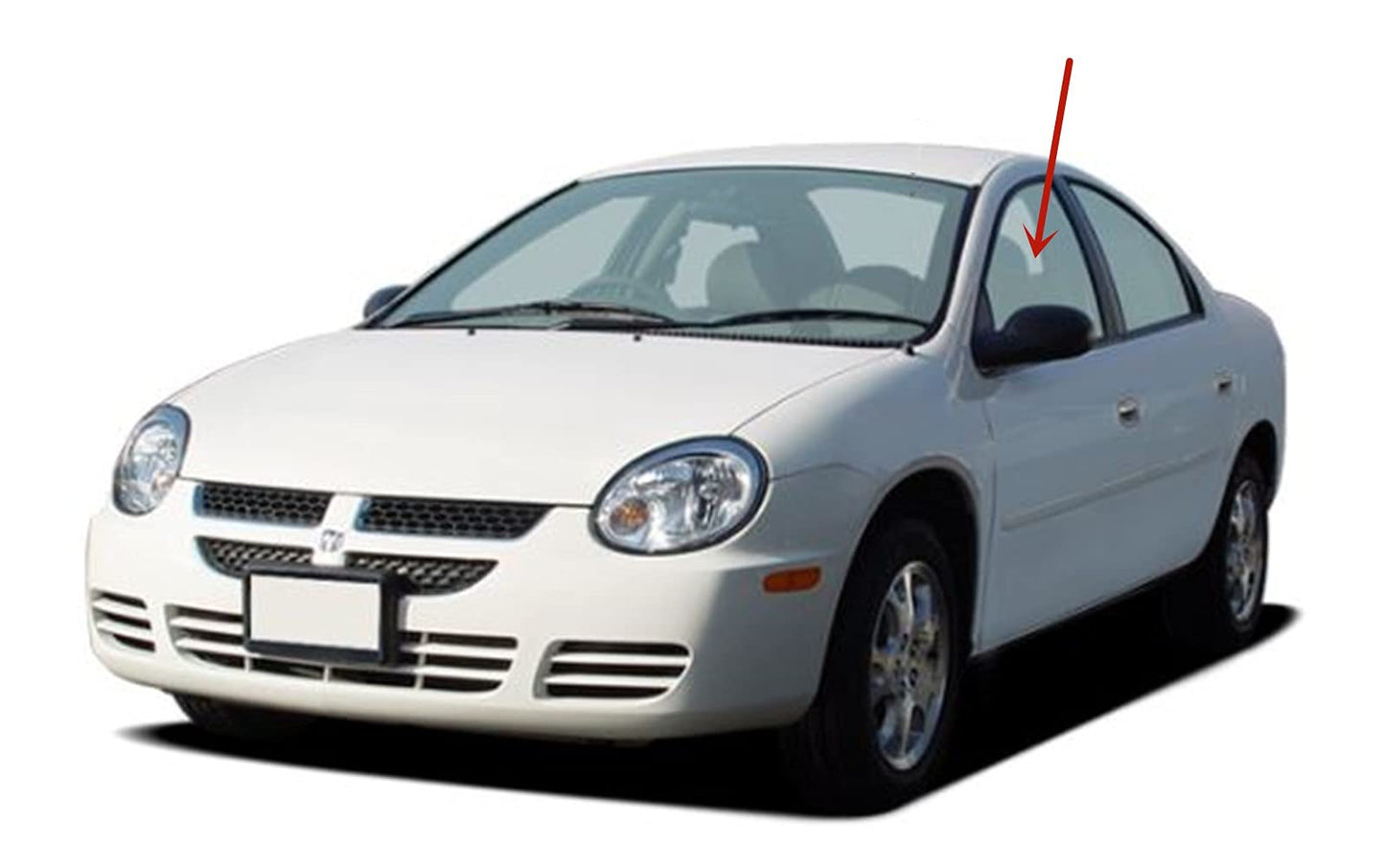 Driver Left Side Front Door Window Door Glass Compatible with Dodge Neon/Plymouth Neon 4 Door Sedan 1995-1999 Models
