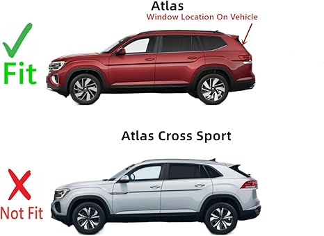 Back Privacy Heated Glass Back Tailgate Window Compatible with Volkswagen Atlas 2018-2025 Models