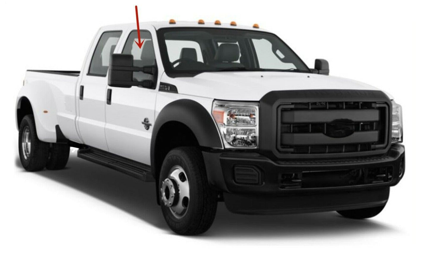 Passenger Right Side Front Door Window Door Glass Compatible with Ford F250/F350/F450/F550/F650/F750 1999-2012 Models (Not for F250LD Light Duty)