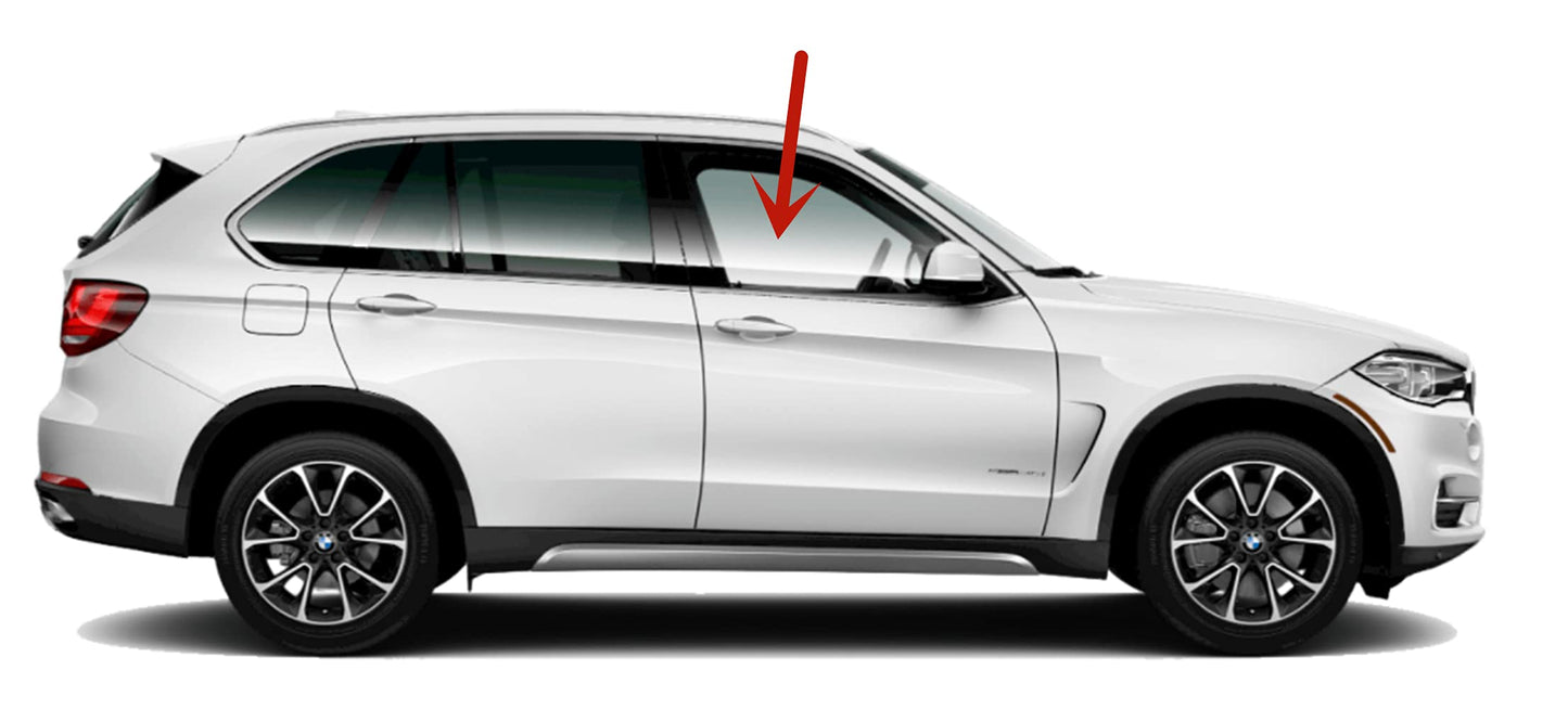 OEM Passenger Right Side Front Door Window Door Glass Compatible with BMW X5 2014-2018 Models