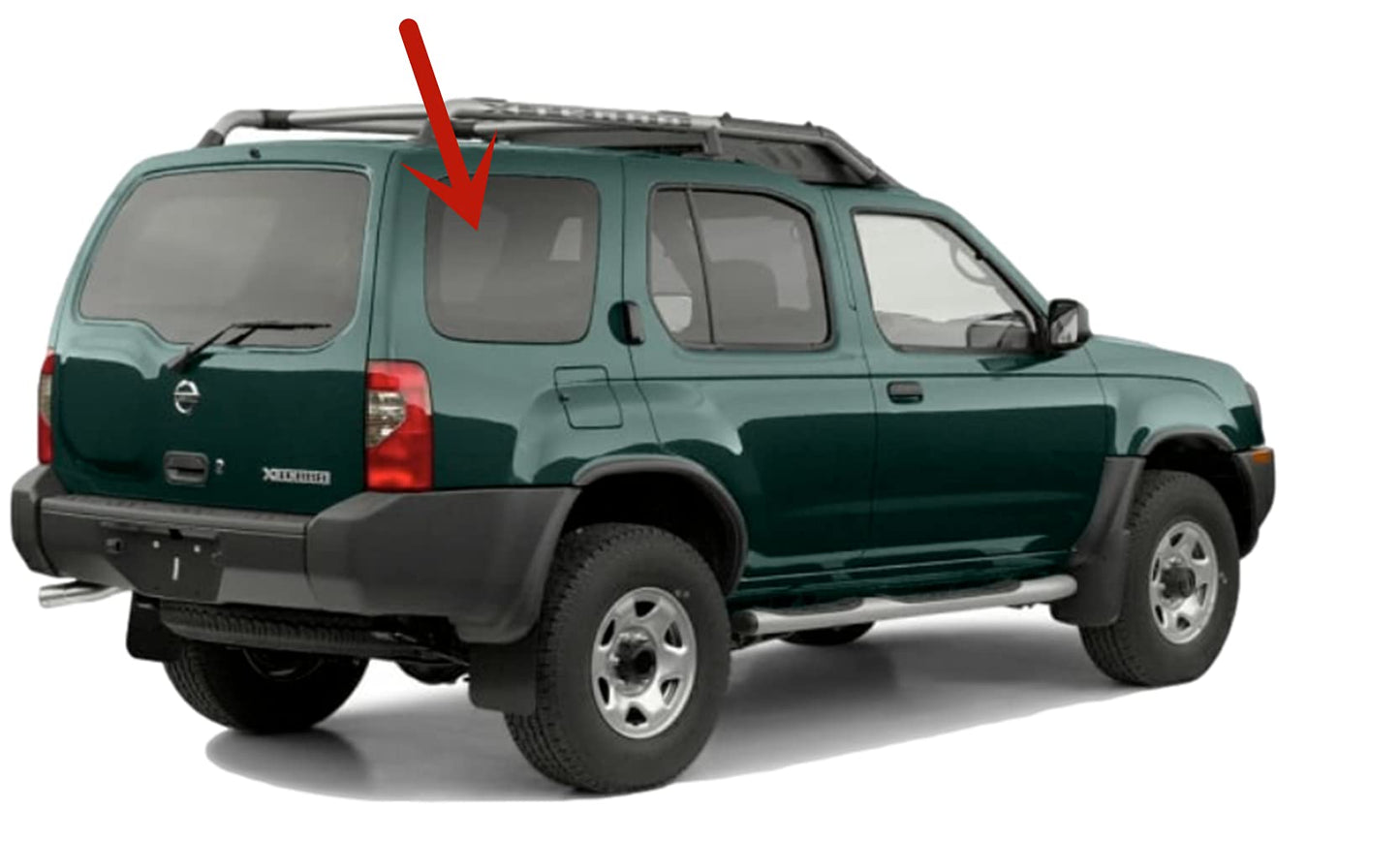 Passenger Right Side Rear Quarter Window Quarter Glass Compatible with Nissan Xterra 2000-2004 Models