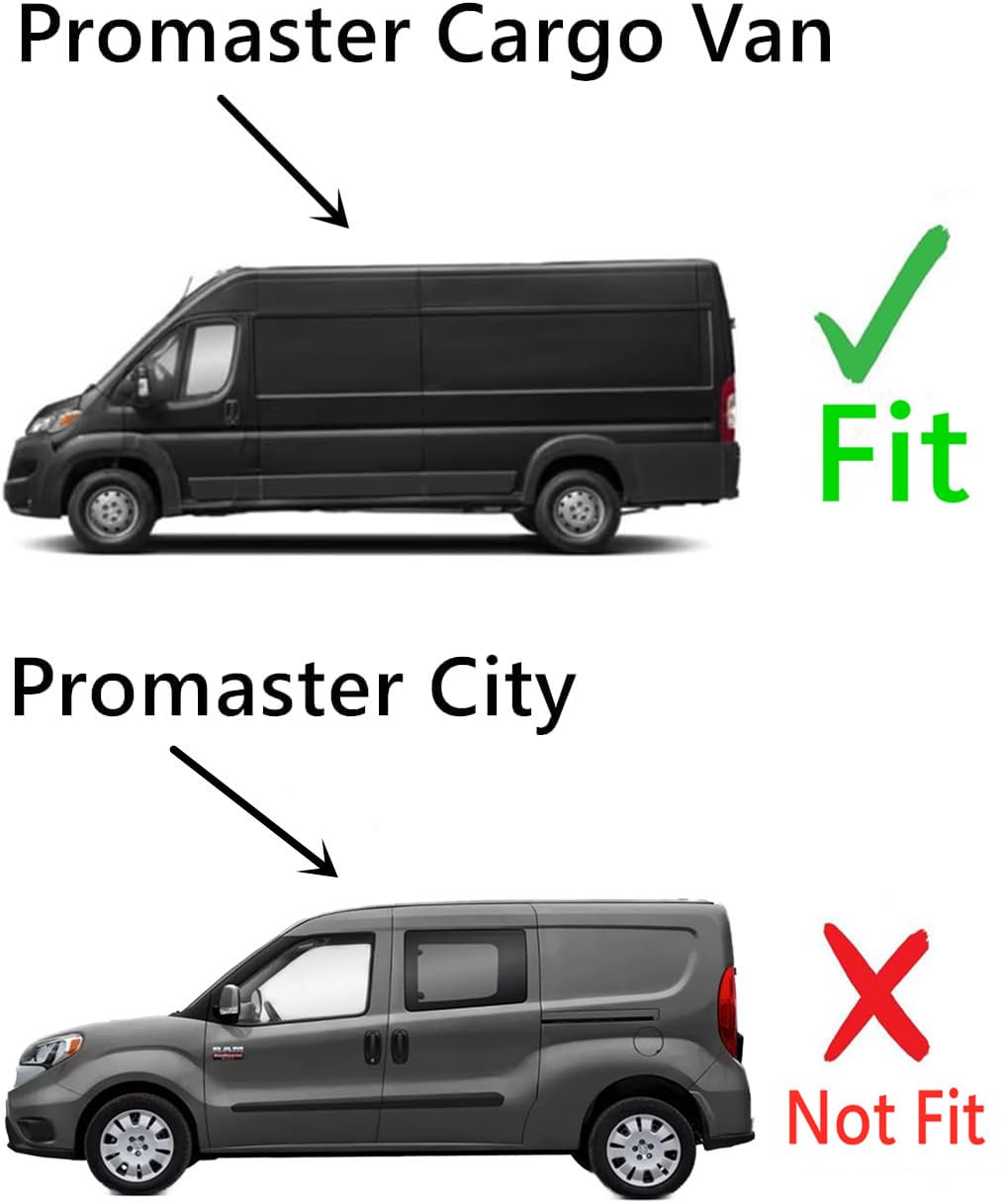 Driver Left Side Front Door Window Door Glass Compatible with Ram Promaster 1500 2500 3500 Cargo Van 2014-2025 Models (Not For Promaster City Van)