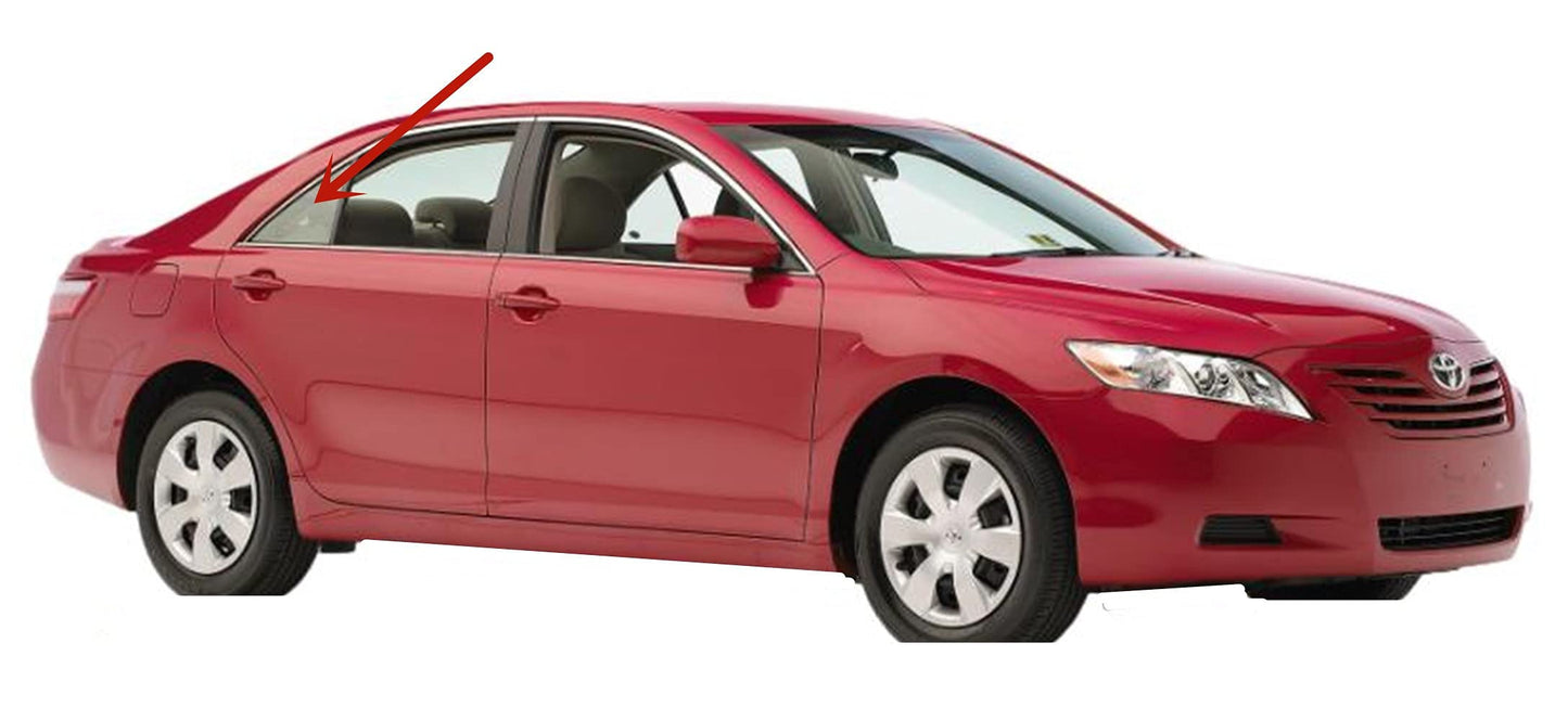 Passenger Right Side Rear Vent Window Vent Glass Compatible with Toyota Camry 4 Door Sedan 2007-2011 Models