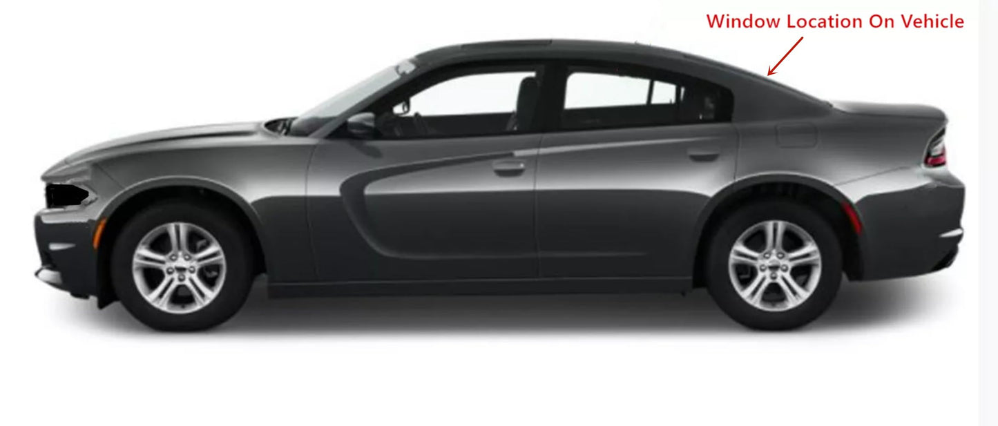 Heated Back Window Back Glass Compatible with Dodge Charger 2015-2023 Models