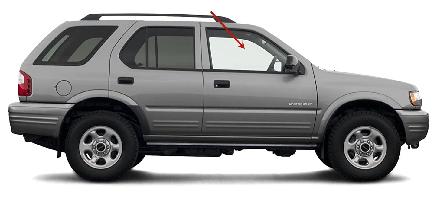 Passenger Right Side Front Door Window Door Glass Compatible with Isuzu Rodeo 1998-2004 Models/Honda Passport 1998-2002 Models