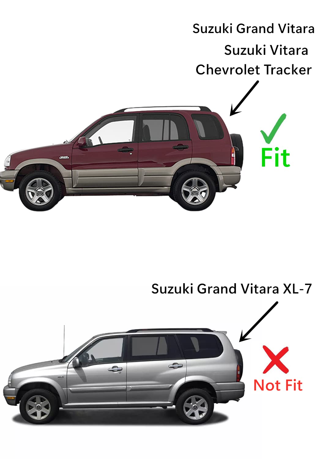 Factory Privacy Tinted Tempered Driver Left Side Rear Door Window Door Glass Compatible with Chevrolet Tracker/Suzuki Grand Vitara/Suzuki Vitara 1999-2005 Models (Not For Grand Vitara XL-7)