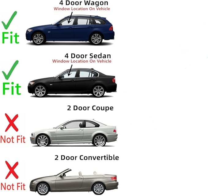 Driver Left Side Front Door Window Door Glass Compatible with BMW M3 325i 325xi 328i 328xi 330i 330xi 335d 335i 335xi 4-Door Sedan 2006-2011 / 4-Door Wagon 2007-2012 Models