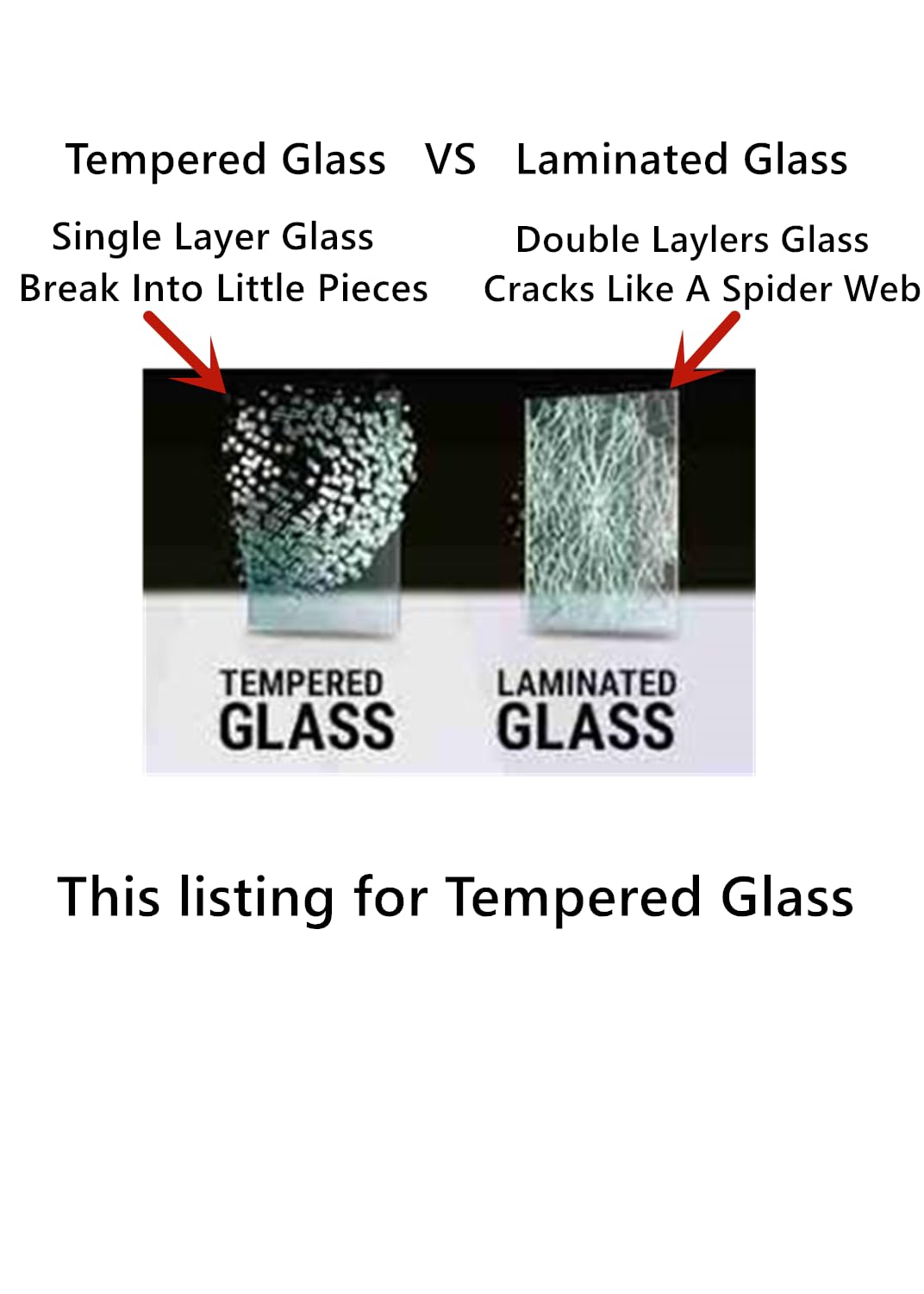 Tempered Driver Left Side Front Door Window Glass Compatible with Toyota Tacoma Pickup 2024-2025 Models