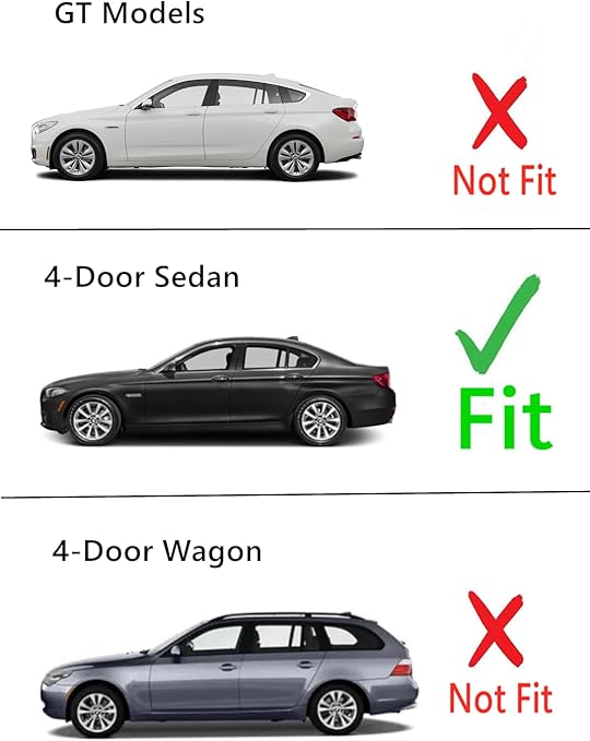 Heated Back Window Back Glass Compatible with BMW 528 528i 535 535d 535i 550 550i M5 4 Door Sedan 2011-2016 Models