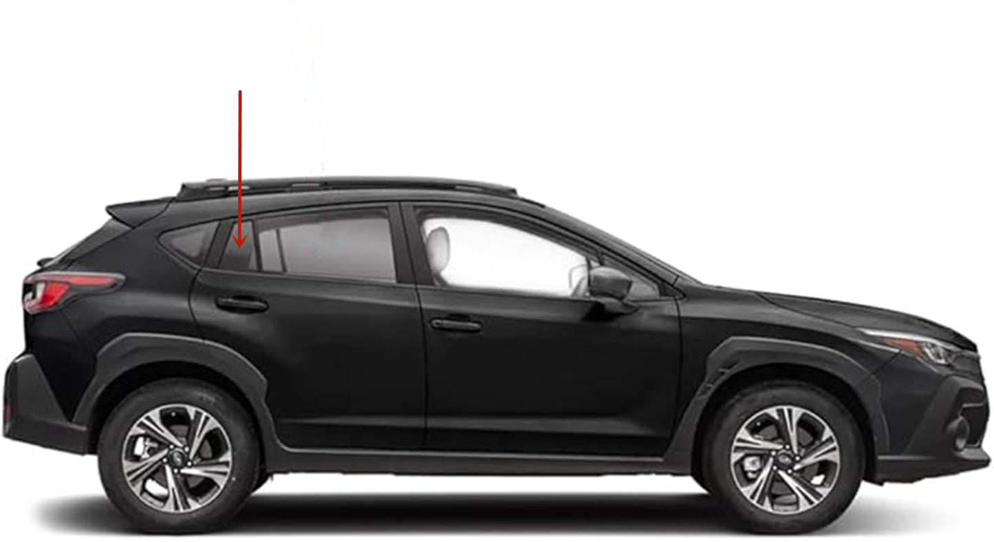 Factory Privacy Tinted Passenger Right Side Rear Vent Window Glass Compatible with Subaru Crosstrek 2024-2025 Models