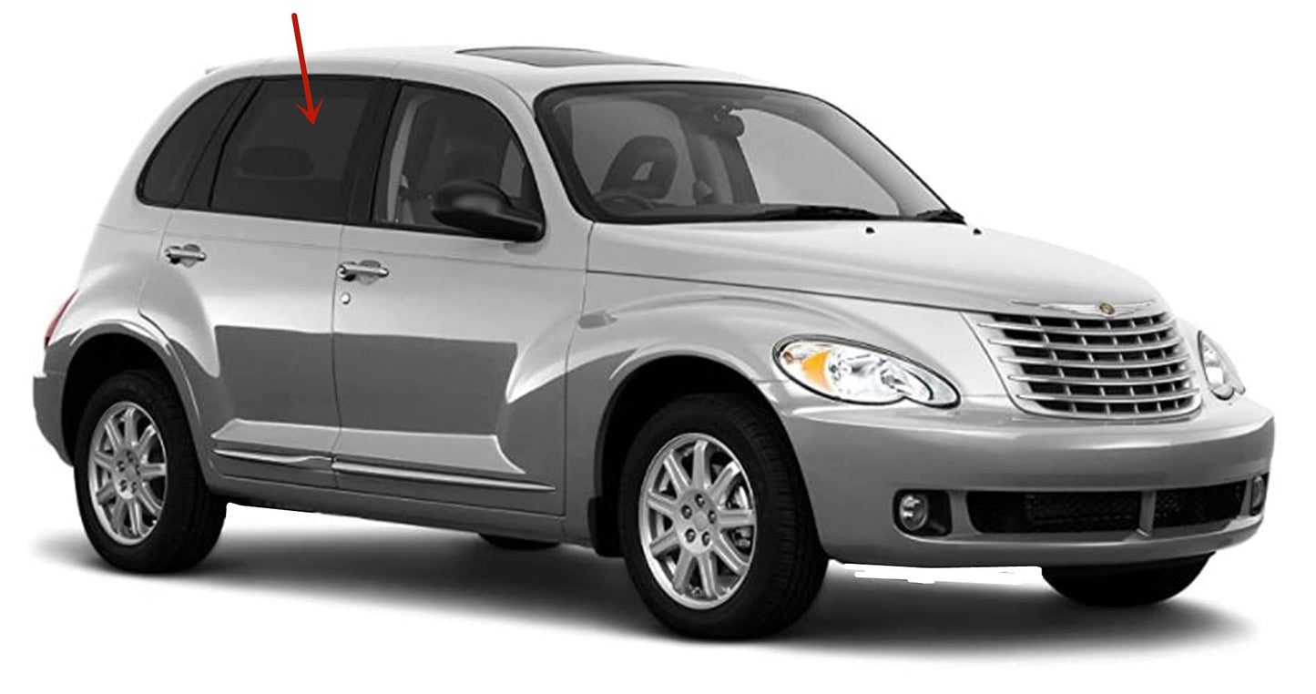 Privacy Passenger Right Side Rear Door Window Door Glass Compatible with Chrysler PT Cruiser 4 Door Hatchback 2001-2010 Models