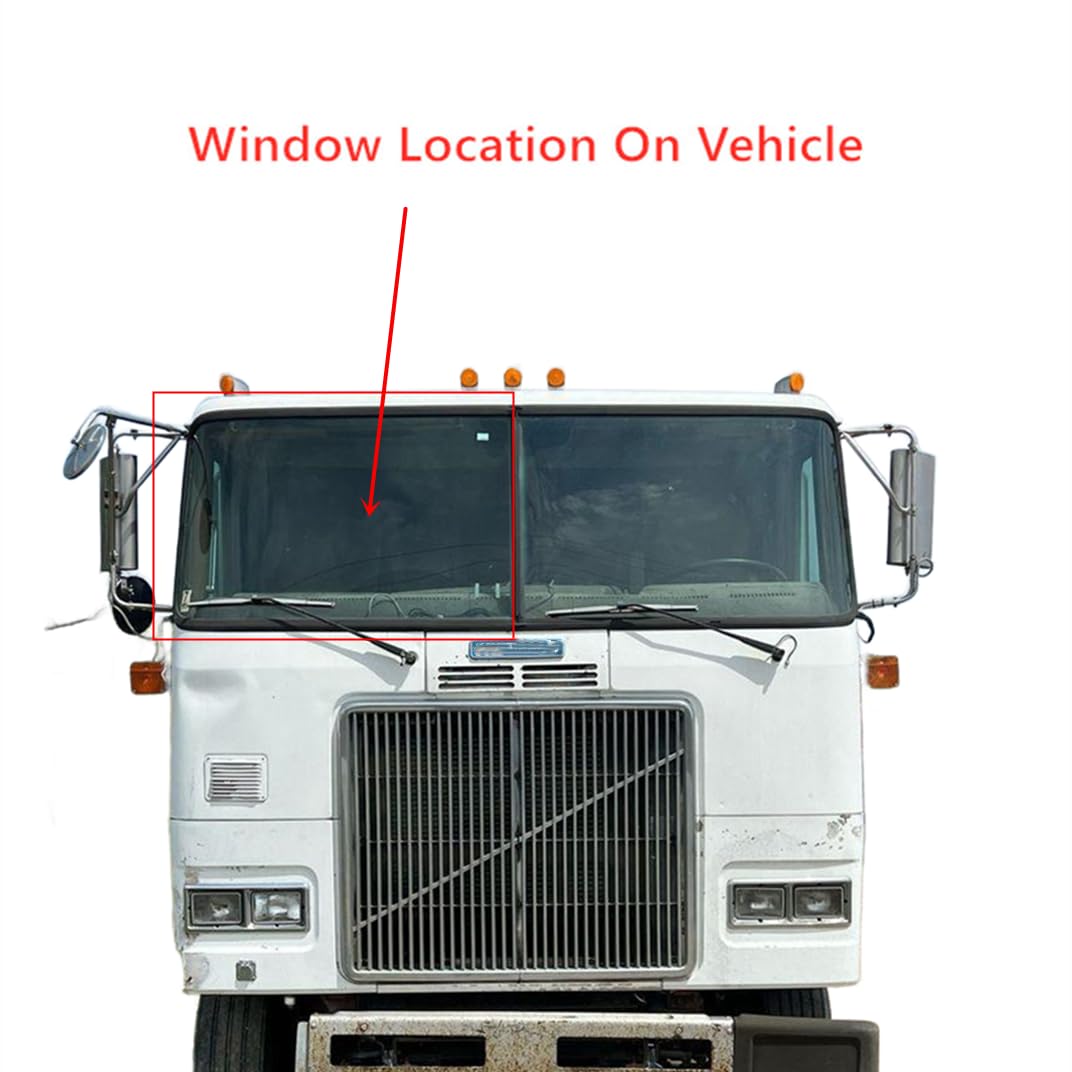 Laminated Passenger Right Side Front Windshield Window Glass Compatible with Volvo WX-Xpeditor 1996-2003 WH 1996-1997 / White GMC WX WH WHM WHS WHR WHL WHLB 1982-1995 / AutoCar WX-Xpeitor 2003-2009