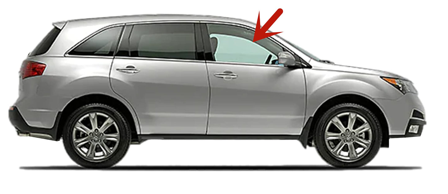 Passenger Right Side Front Door Window Door Glass Compatible with Acura MDX 2007-2013 Models
