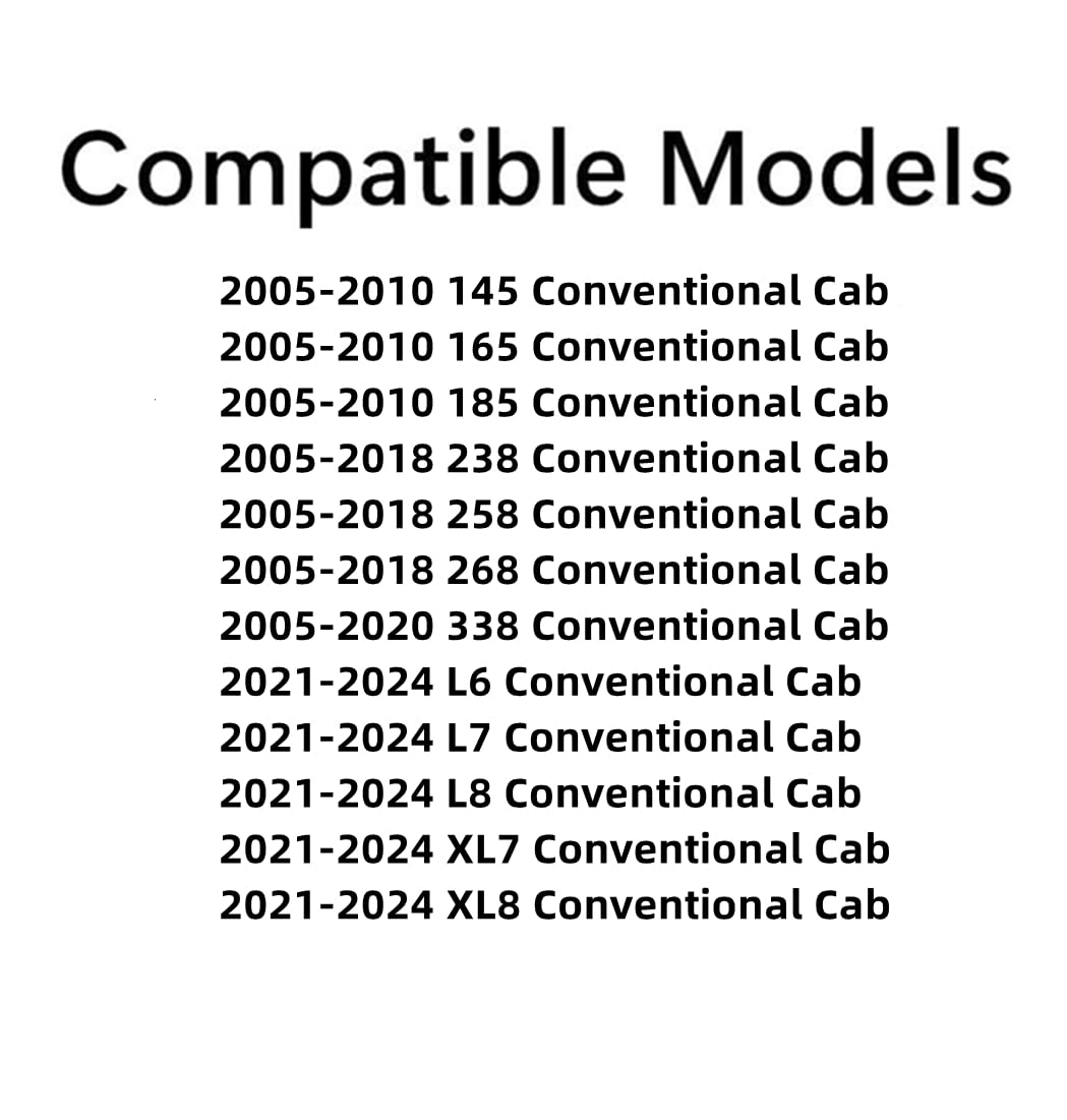 Driver Left Side Front Door Window Door Glass Compatible with Hino 145 165 185 238 258 268 2005-2018 338 2005-2020 L6 L7 L8 XL7 XL8 2021-2024 Models
