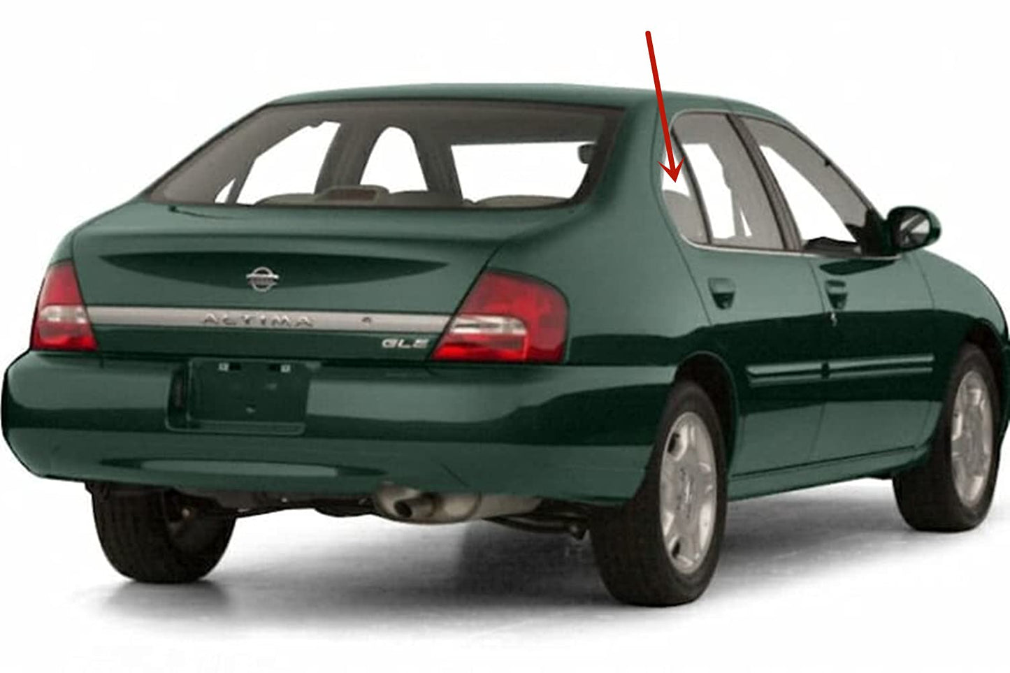 Passenger Right Side Rear Vent Glass Vent Window Compatible with Nissan Altima 4 Door Sedan 1998-2001 Models