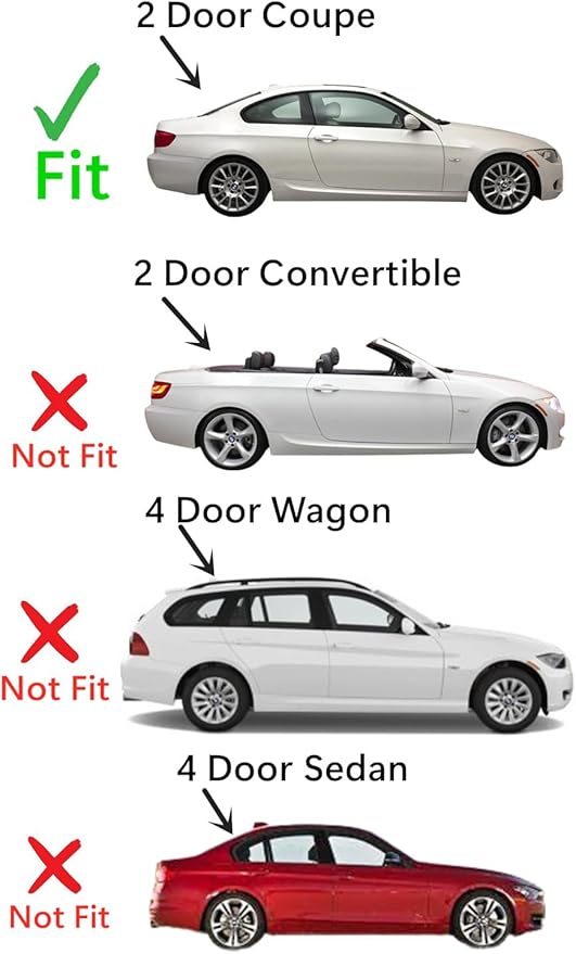 Heated Rear Back Window Back Glass Compatible with BMW 328 328i 328xi 335 335i 335xi M3 2 Door Coupe 2007-2013 Models