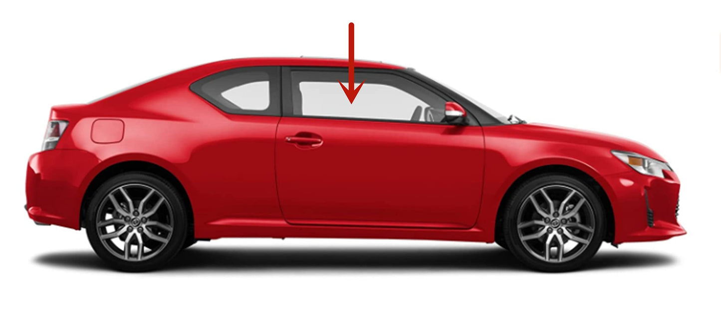 Passenger Right Side Front Door Window Door Glass Compatible with Scion TC 2 Door Coupe 2011-2016 Models