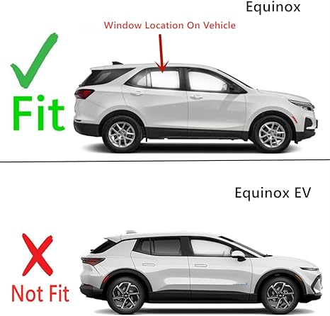 Clear Tempered Passenger Right Side Rear Door Window Door Glass Compatible with Chevrolet Equinox 2018-2024 Models