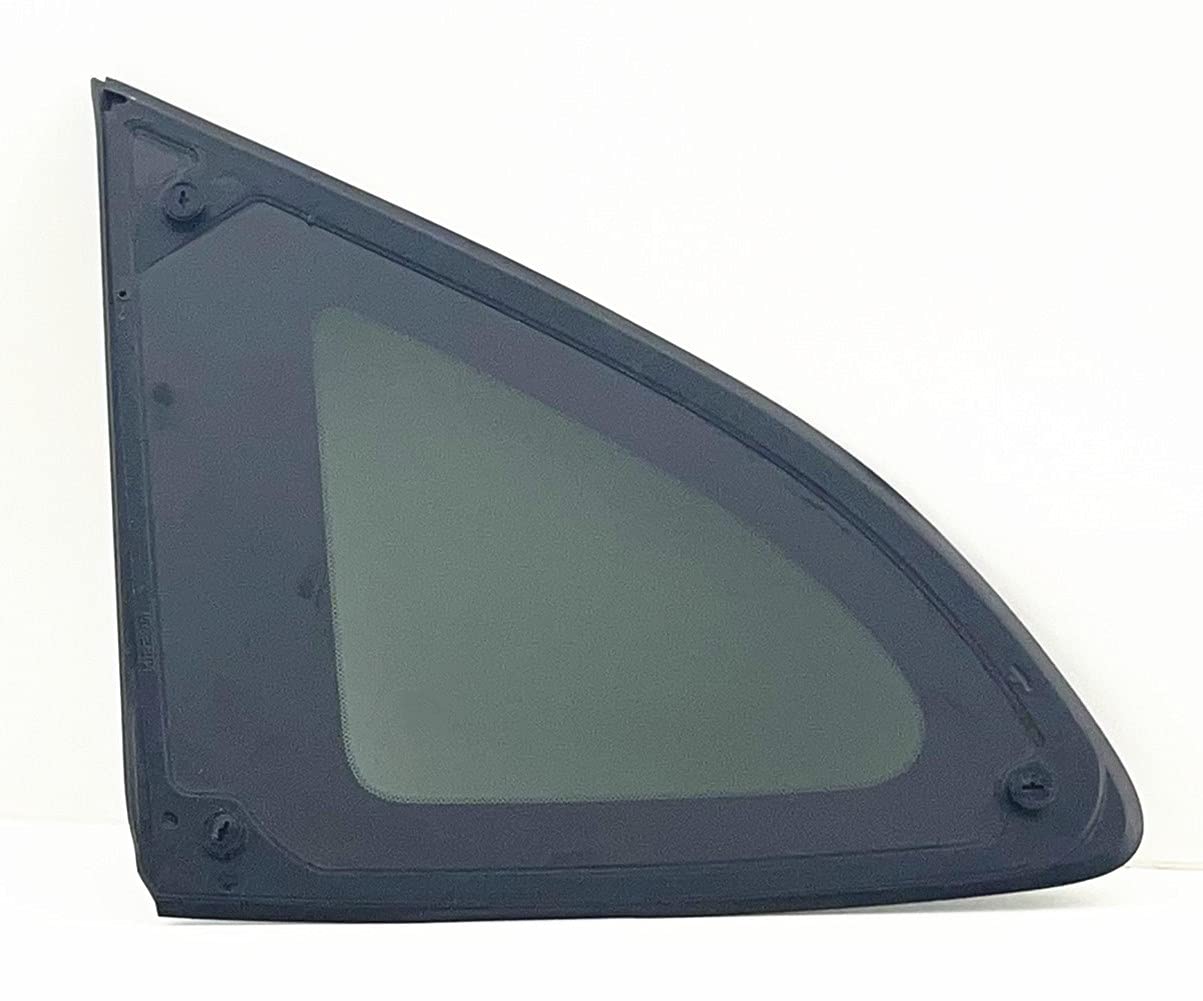 Passenger Right Side Quarter Window Quarter Glass Compatible with Nissan Rogue 2008-2013 / Rogue Select 2014-2015 Models