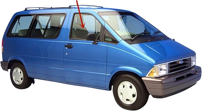 Passenger Right Side Front Door Window Door Glass Compatible with Ford Aerostar Van 1986-1997 Models