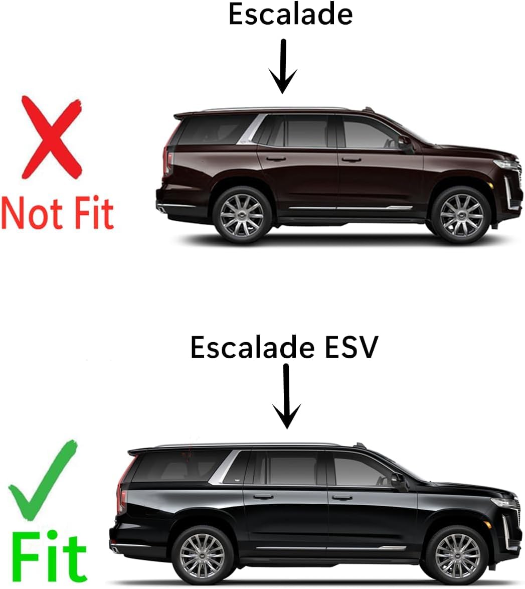 OE Tempered Passenger Right Side Rear Door Window Door Glass Compatible with Escalade ESV 2021-2025 Models ( Not For Escalade )