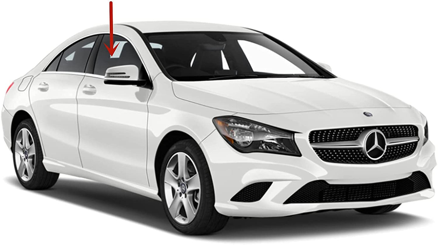 Passenger Right Side Front Door Window Door Glass Compatible with Mercedes Benz CLA250 / CLA45AMG 2014-2019 Models