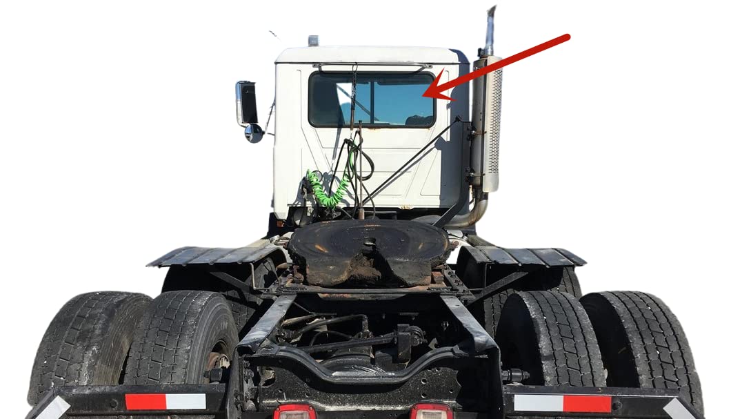 Glass Only W/O Gasket Back Window Back Glass Compatible with Mack CH600 CHU613 CL600 CL700 CT713 CTP713 CV513 CV533 CV712 CV713 CX CXU613 Granite GU712 GU713 GU812 GU813 Models