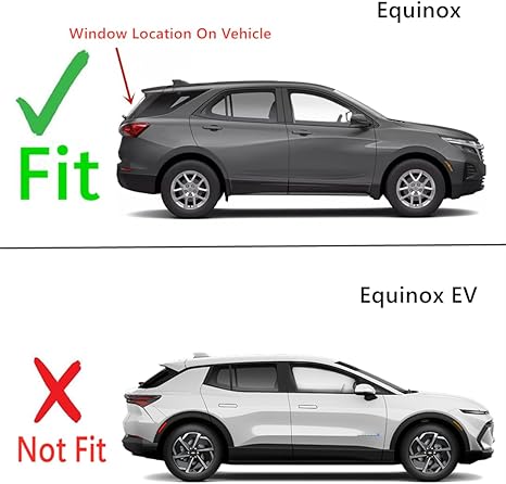 Privacy Heated Back Tailgate Window Back Glass Compatible with Chevrolet Equinox 2018-2024 Models