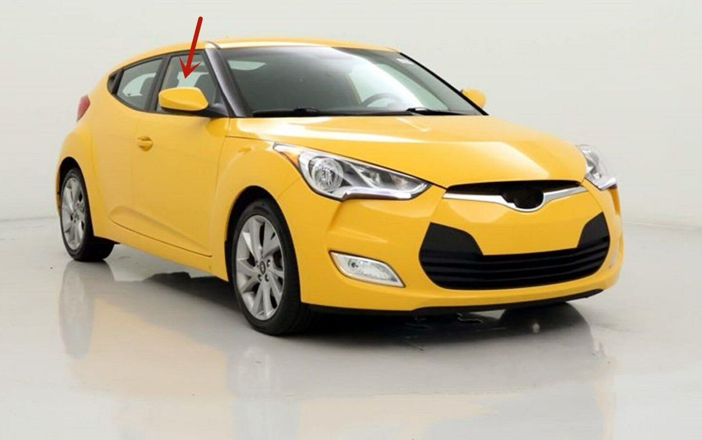 Passenger Right Side Front Door Window Door Glass Compatible with Hyundai Veloster 2012-2017 Models