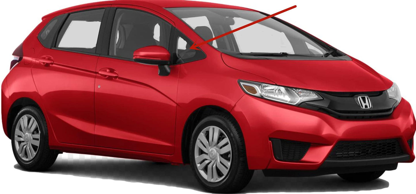 Passenger Right Side Front Vent Window Vent Glass Compatible with Honda Fit 4 Door Hatchback 2015-2020 Models