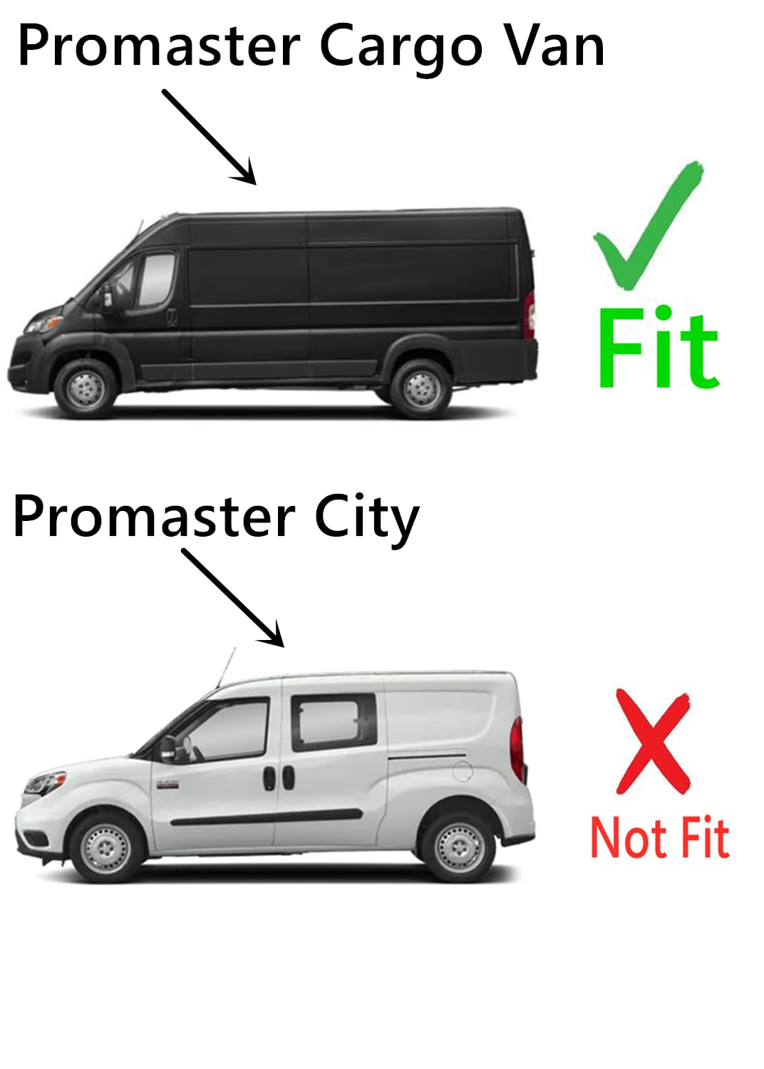 Stationary Back Window Back Glass Passenger Right Side Compatible with Ram Promaster 1500 2500 3500 Cargo Van 2014-2025 Models (Not For Promaster City Van)