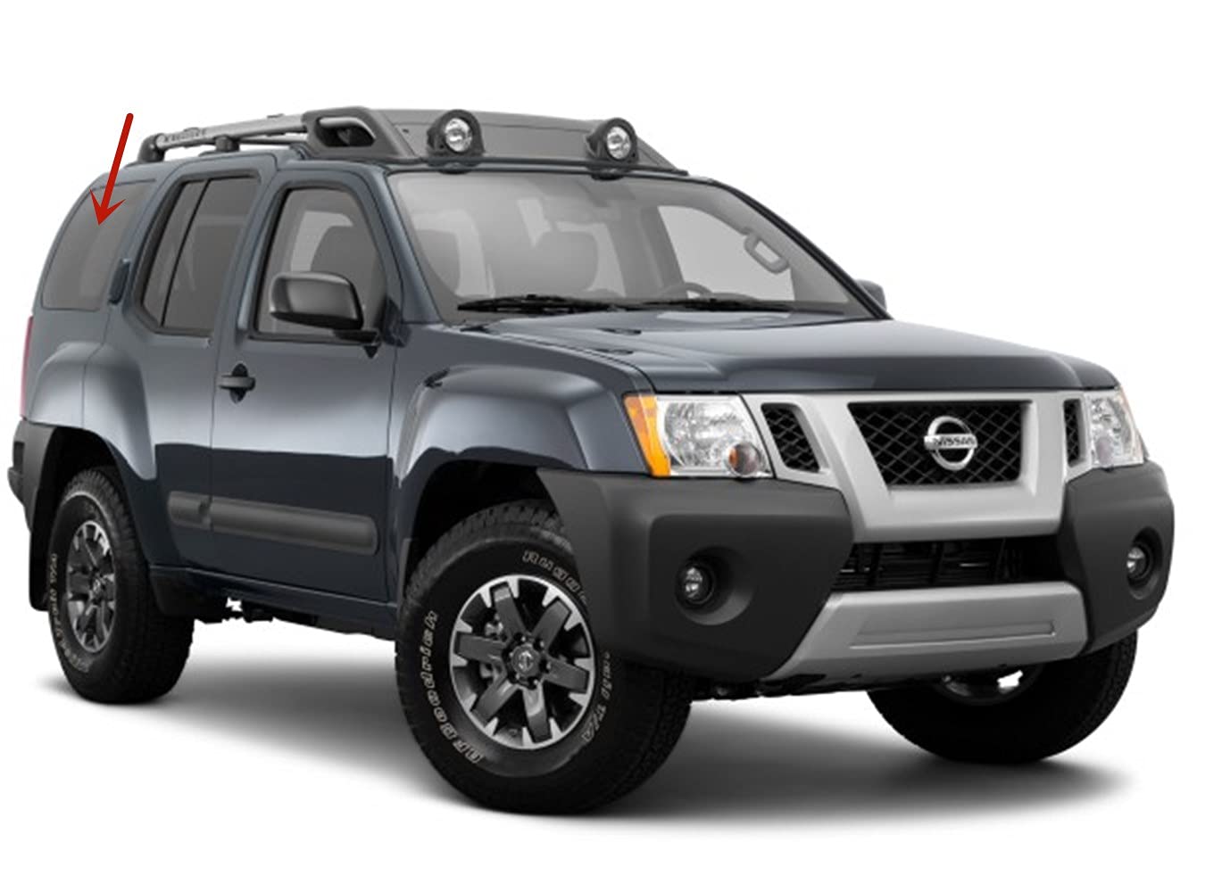 Passenger Right Side Rear Quarter Glass Quarter Window Compatible with Nissan Xterra 2005-2015 Models