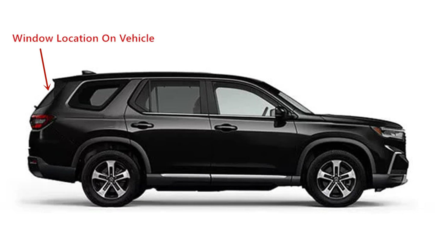 Heated Rear TailGate LiftGate Back Window Back Glass Compatible with Honda Pilot 2023-2025 Models